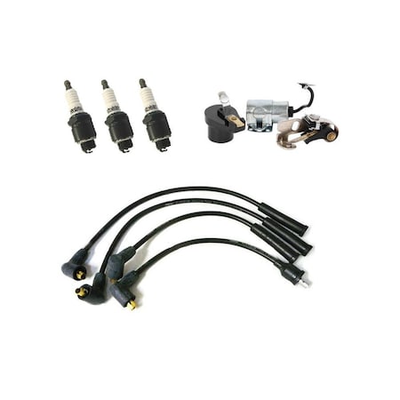 Aic Replacement Parts 42780 Tune Up Kit w/ Wires & Spark Plugs Fits Massey Ferguson 20 30 135 3 Cyl 295-IgnitionTuneUpKit